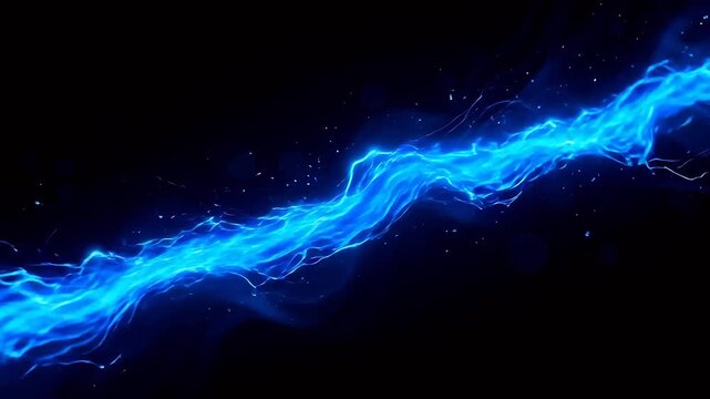 Blue electric energy wave