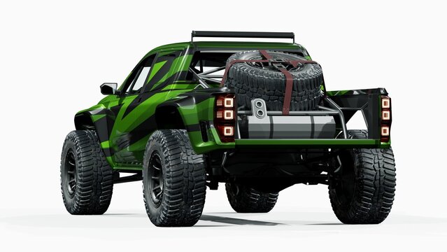 USA&ndash; May 2026: 3D render of  2018 Ford Raptor Ranger Baja performance vehicle