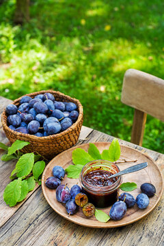 Plum jam or marmalade