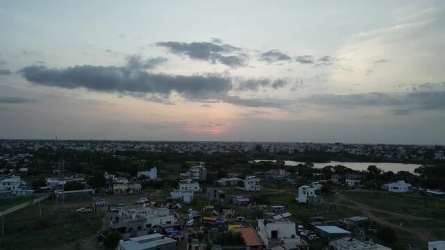 Hazy Horizon: A Bird's Eye View of the Holy City.