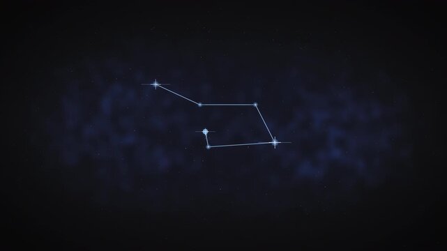 Lyra Constellation Forming in Deep Space 4K Animation Horizontal