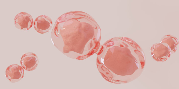 Cell division, cellular division, human cell. Medical and science concept background.