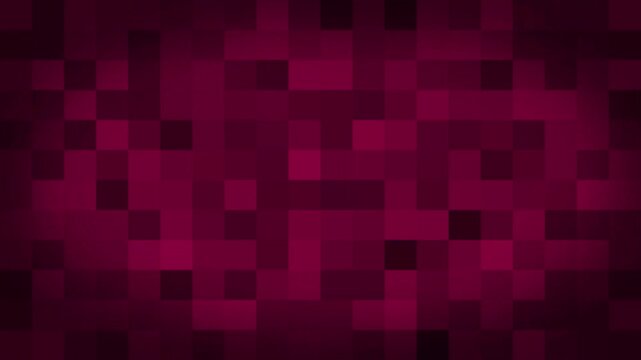 dark magenta pixelated mosaic background with vignette border, digital abstract texture pattern for technology interface and gaming media