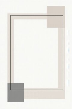 Marco para collage de est&eacute;tica geom&eacute;trica, moderna y minimalista, con una disposici&oacute;n elegante de formas