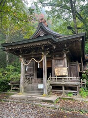 Fototapeta premium Togakushi Shrine Kuzuryusha in Togakushi, Nagano, Japan