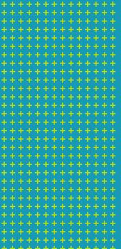 Green plus signs pattern on blue background illustration