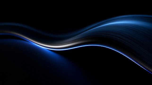 Abstract Blue Digital Wave Background for Technology Concept