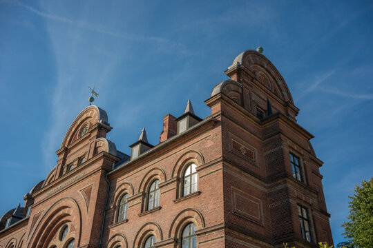 Stunning Architectural Facades Under a Clear Blue Sky