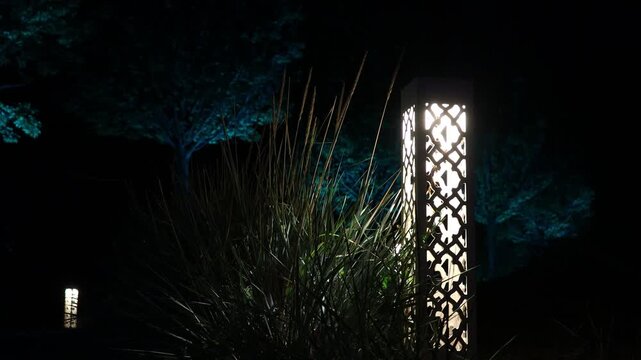 Single light shining in the darkness