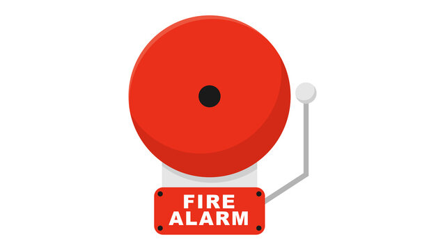 Danger alarm, fire alarm. With a bell sound.