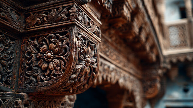 Craftsmanship of wooden carvings in India reflects rich artistic tradition