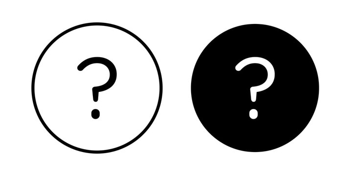 Interrogation icon minimal graphics series. EPS10