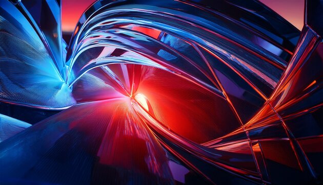 closeup abstract background red blue light full glass computer graphics bifrost bliss clash spectral color