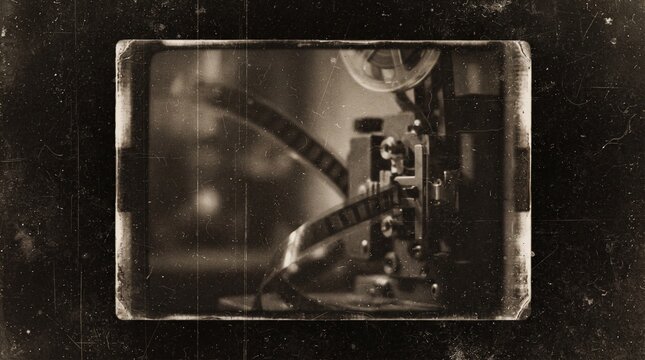 Textura de superposici&oacute;n de pel&iacute;cula vintage estilo retro en blanco y negro, con ara&ntilde;azos, polvo, desgaste, imperfecciones de celuloide y bordes redondeados.