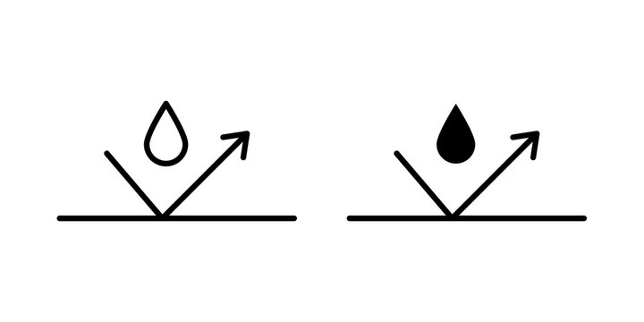 Waterproof icon simple illustrations collection
