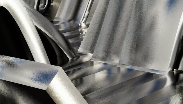 Detailed close-up of metal gear teeth in industrial machinery