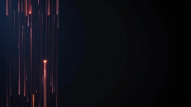 Abstract Light Streaks Dark Background Glowing Vertical Lines Neon Glow Streak Line