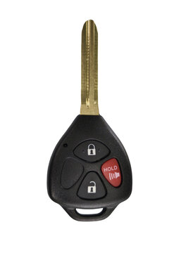 News car remote key that has not yet been cut. isolated transparent background