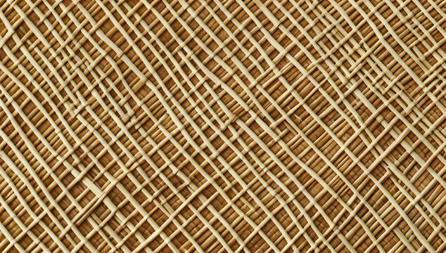 Brown burlap fabric texture with small green dots illustration