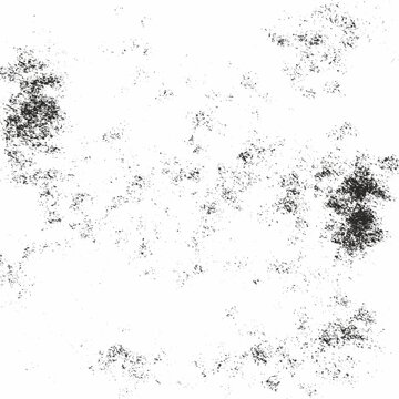 Black and White Distressed Grunge Texture Overlay with Fine Speckles and Scratches.Abstract distressed grunge texture featuring fine speckles,scattered ink marks,subtle scratches and weathered.