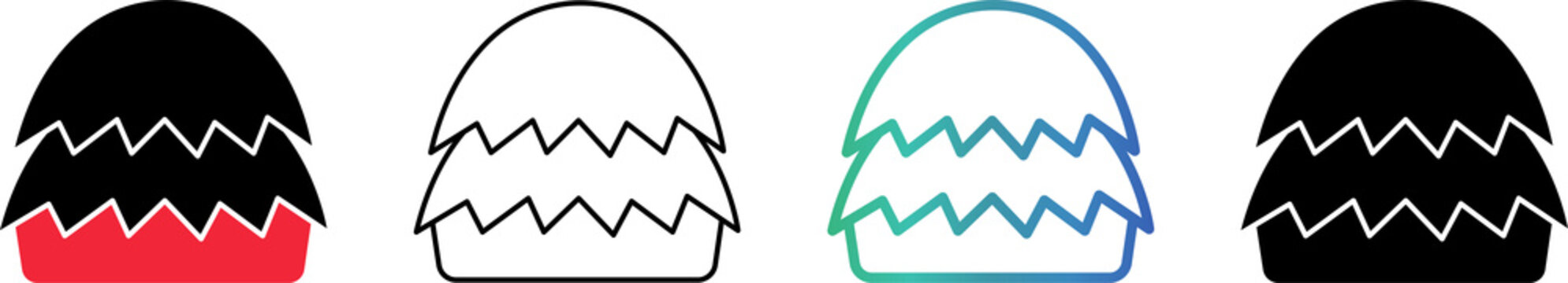 Haystack Icon Set in Filled, Outline, Gradient Outline and Glyph Styles 