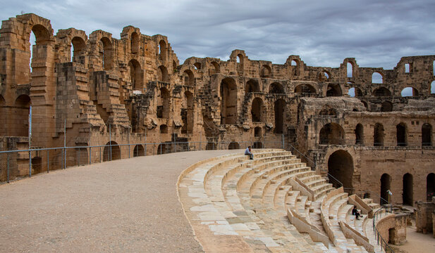 the coliseum in El Jem, Tunisia.