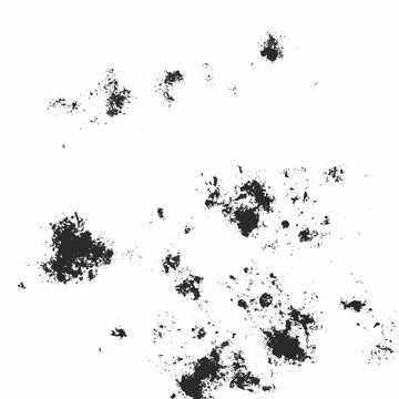 Black and White Distressed Grunge Texture Overlay with Fine Speckles and Scratches.Abstract distressed grunge texture featuring fine speckles,scattered ink marks,subtle scratches and weathered.