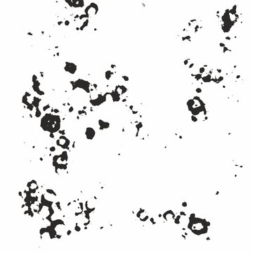 Black and White Distressed Grunge Texture Overlay with Fine Speckles and Scratches.Abstract distressed grunge texture featuring fine speckles,scattered ink marks,subtle scratches and weathered.