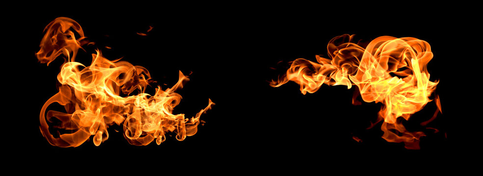 Fire flames collection