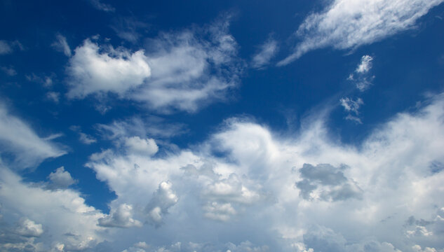 blue sky white clouds