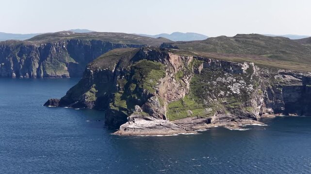 Aerial view of Horn Head in County Donegal, Ireland