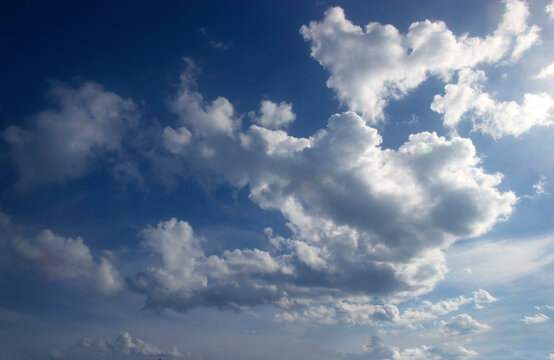 blue sky white clouds