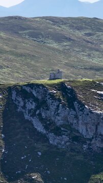 Aerial view of Horn Head in County Donegal, Ireland