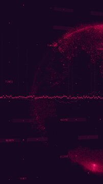 Animation of network of connections over globe