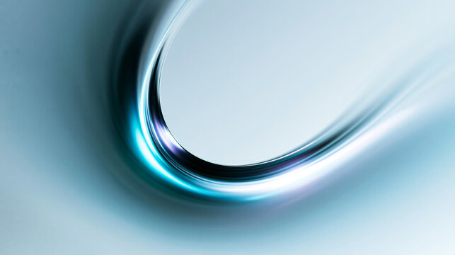 Abstract Glowing Blue Wave Background for Technology and Design