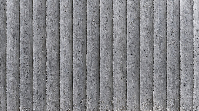 Textured Grey Concrete Wall with Vertical Lines Pattern