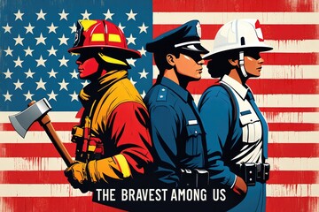 Honoring First Responders And Healthcare Heroes © misu