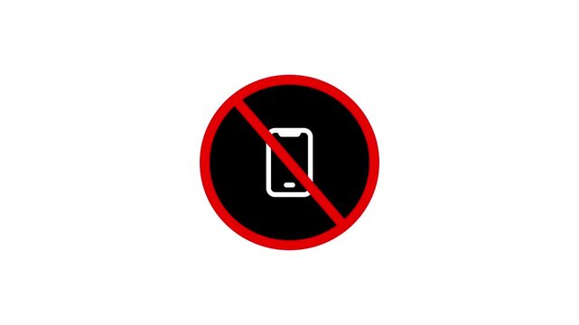 Red circle outline on black filled center isolated on white background for design elements