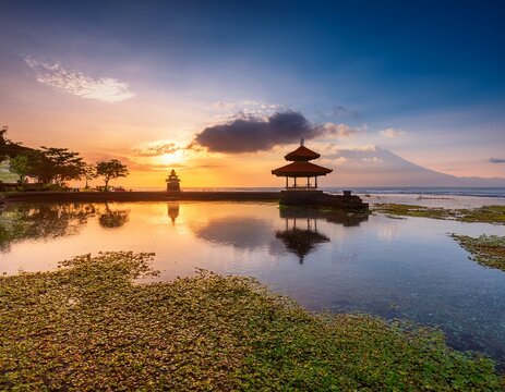 beautiful morning at pantai karang in sanur bali indonesia