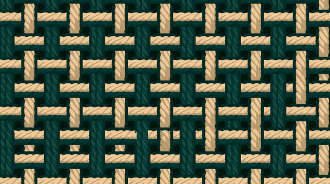 Seamless Woven Rope Pattern Texture Background