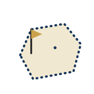 Land Plot Real Estate Property Flat Vector Icon