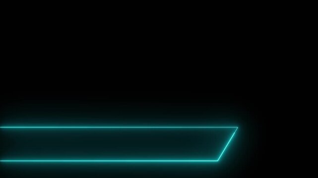 Lower third animation with black screen. Breaking News - Lower third live breaking news screen and seamless looping ticker with blank text boxes.Motion graphics of concept