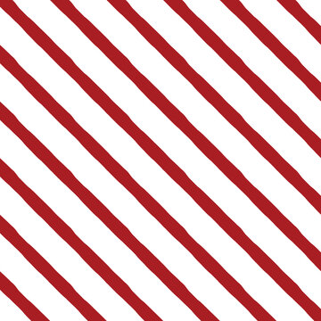 Red diagonal stripes seamless pattern on transparent background overlay vector illustration