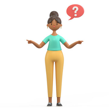 Contemplating a question, professional in thought, seeking answers