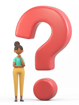Contemplating a question, professional in thought, seeking answers