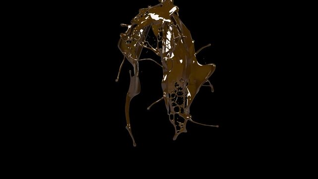  molten chocolate explosion with strings