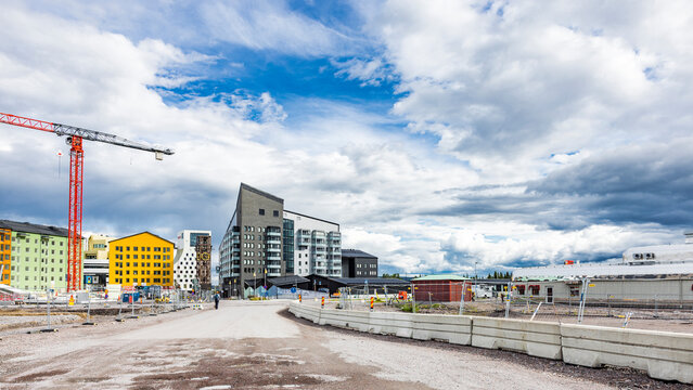 Stadtansicht Kiruna, Norrbottensl&auml;n, Schweden, 08/02/2026