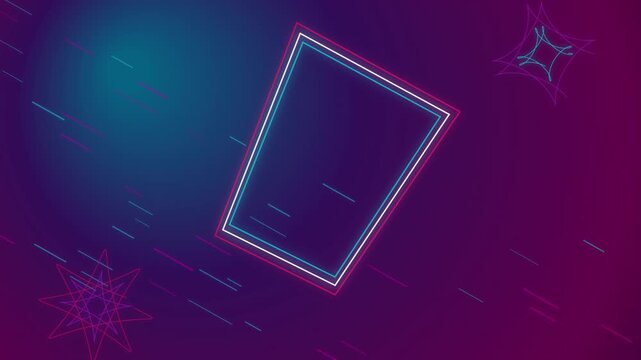 Neon Pink Quantum Mandala Spirograph Portal Loop Motion Graphic