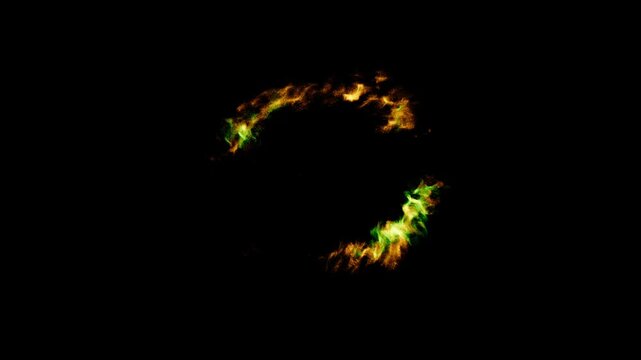 a ring of fire energy particles