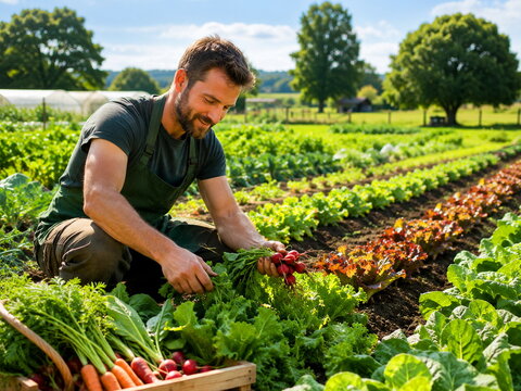 Mara&icirc;cher dans son jardin 